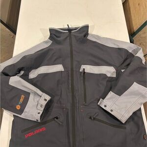 Polaris Octane Snowmobile  Jacket in Dark Gray with Light Gray Accents